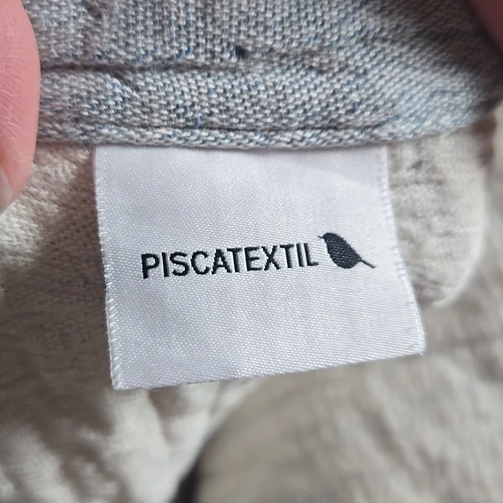 Piscatextil 100% Cotton Made In Portugal blue white gauzy airy 48x72